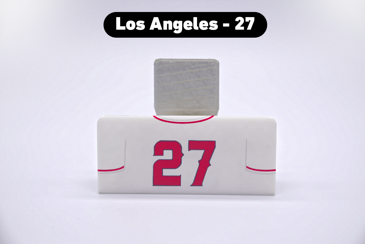 Baseball Los Angeles #27 Jersey Series VariStand Trading Card