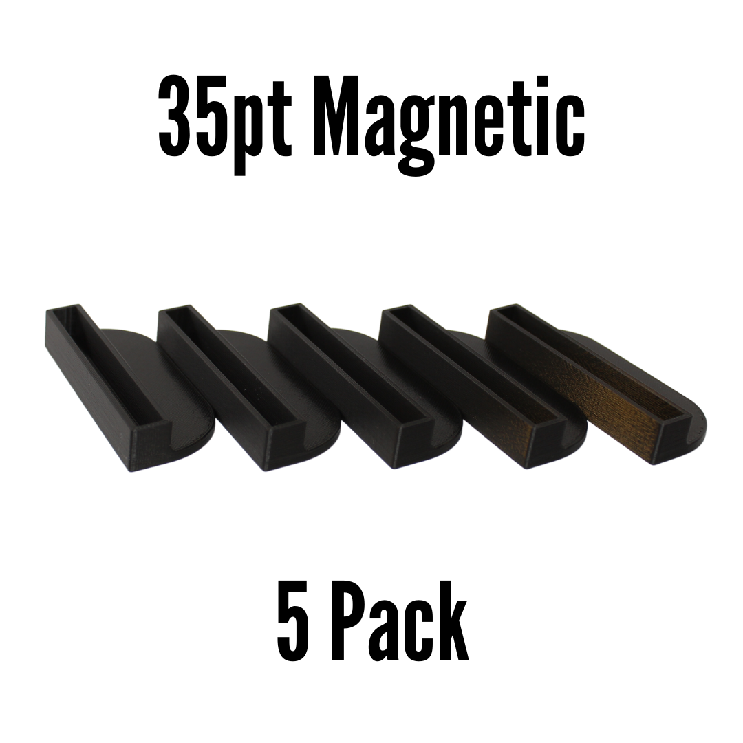 Basic Stands - 35pt Magnetic - Black - 5 Pack