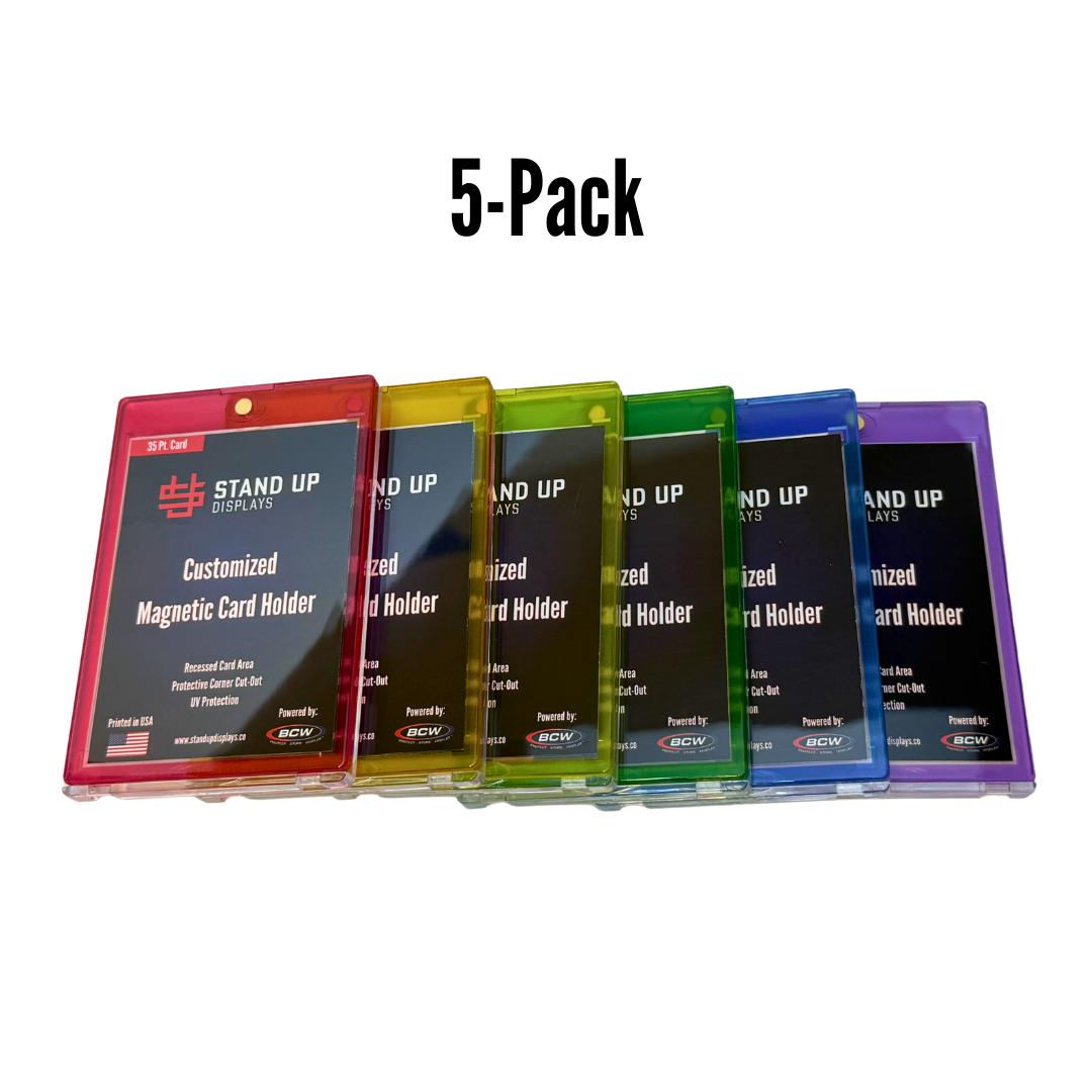5-Pack Colorway Magnetic Card Holder - 35pt