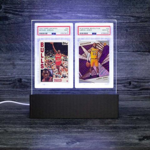 Stand Up Your Slabs - Light Up Desk Display for Two of Your PSA Slabs!