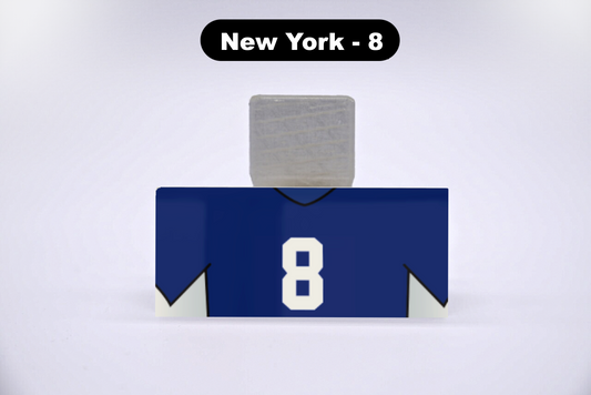 Football New York #8 Jersey Series VariStand Trading Card Display