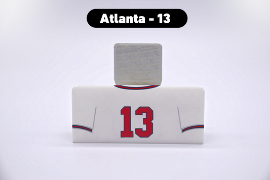 Baseball Atlanta #13 Jersey Series VariStand Trading Card Display