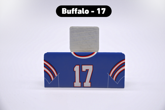 Football Buffalo #17 Jersey Series VariStand Trading Card Display