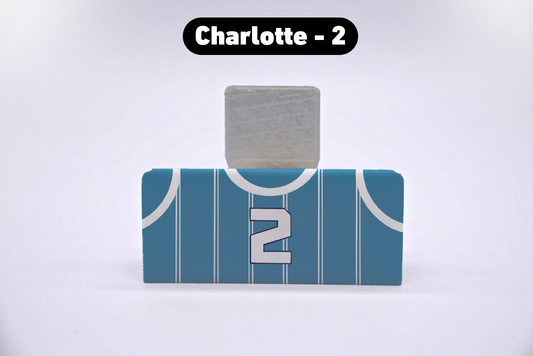 Basketball Charlotte #2 Jersey Series VariStand Trading Card Display