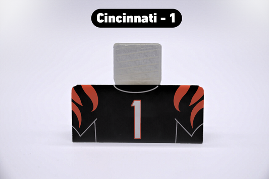 Football Cincinnati #1 Jersey Series VariStand Trading Card Display