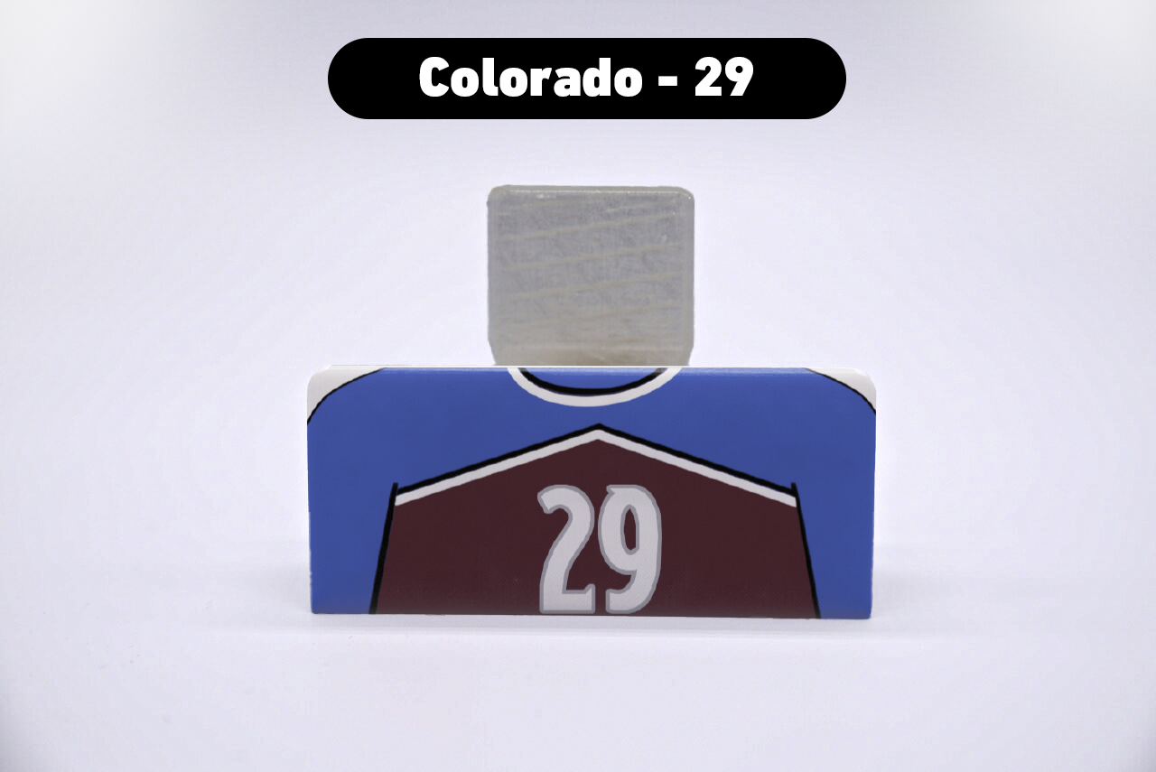 Hockey Colorado #29 Jersey Series VariStand Trading Card Display