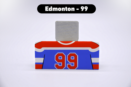 Hockey Edmonton #99 Jersey Series VariStand Trading Card Display