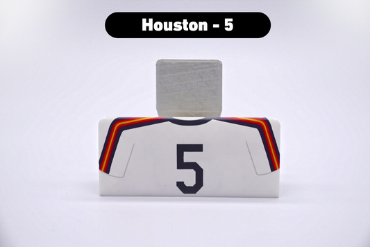 Baseball Houston #5 Jersey Series VariStand Trading Card Display