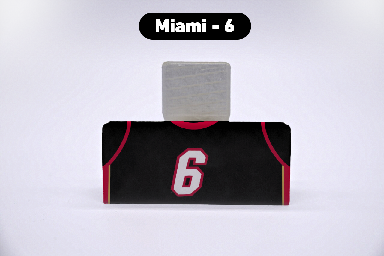Basketball Miami #6 Jersey Series VariStand Trading Card Display