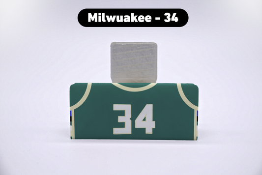 Basketball Milwaukee #34 Jersey Series VariStand Trading Card Display