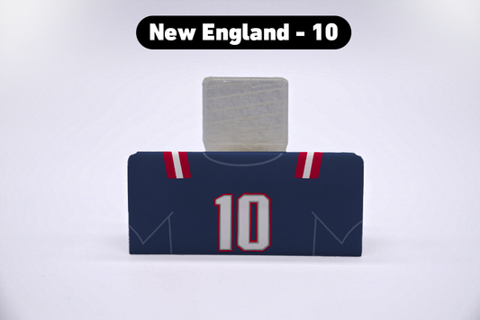 Football New England #10 Jersey Series VariStand Trading Card Display