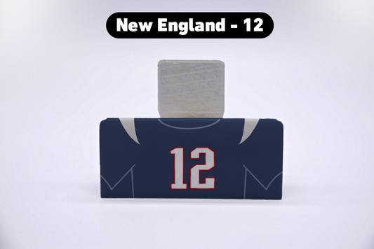 Football New England #12 Jersey Series VariStand Trading Card Display