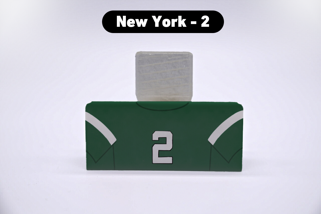 Football New York #2 Jersey Series VariStand Trading Card Display