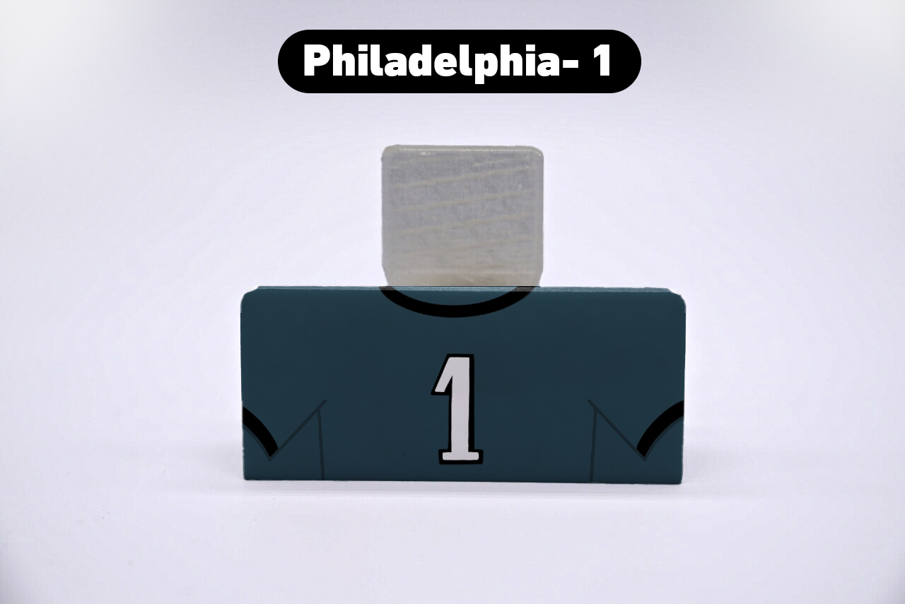 Football Philadelphia #1 Jersey Series VariStand Trading Card Display