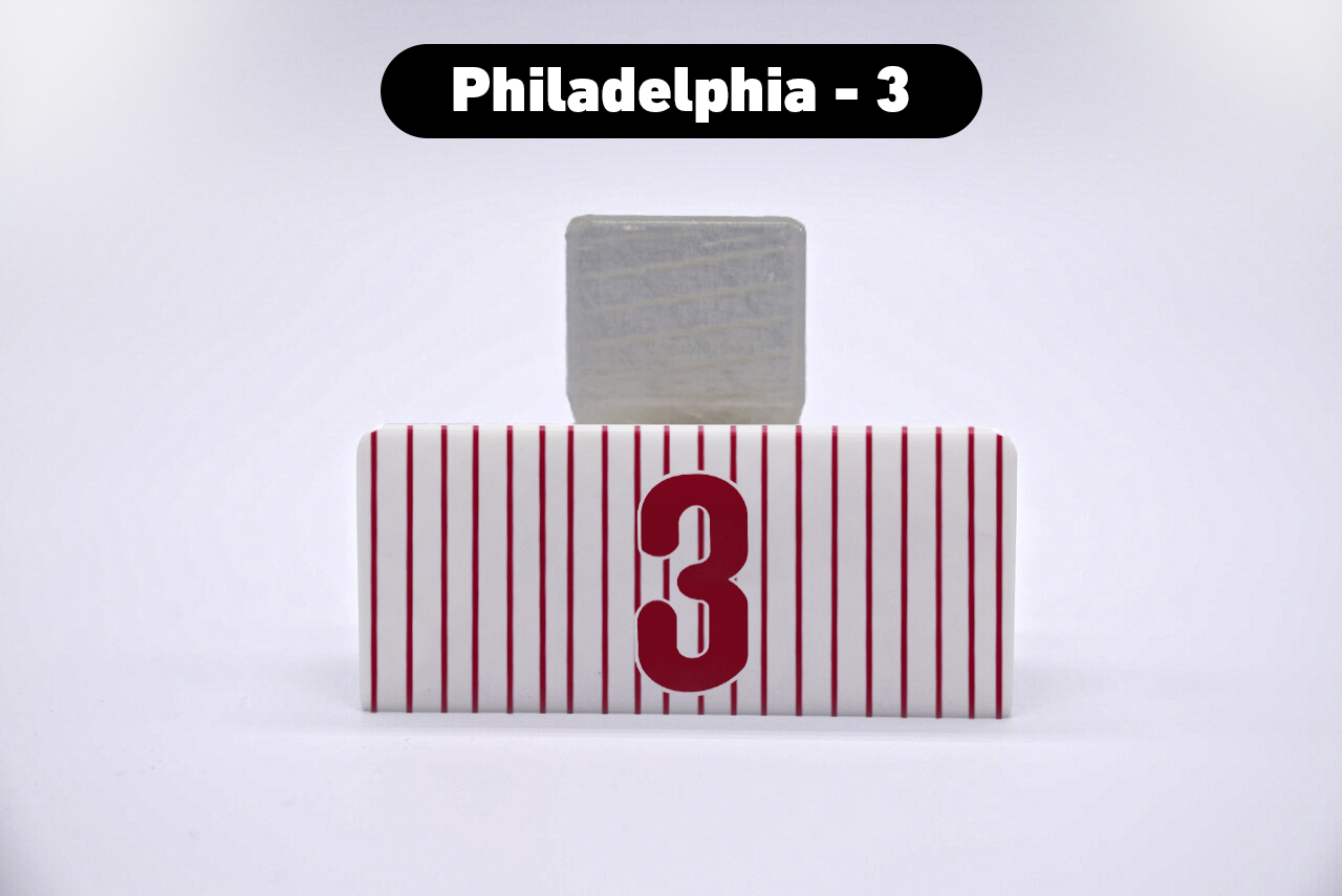 Baseball Philadelphia #3 Jersey Series VariStand Trading Card Display